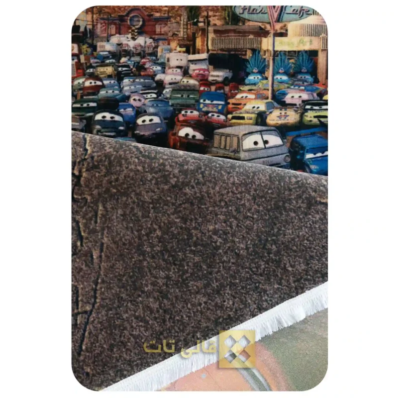 فرش محتشم 700 شانه طرح ماشین - Image 3