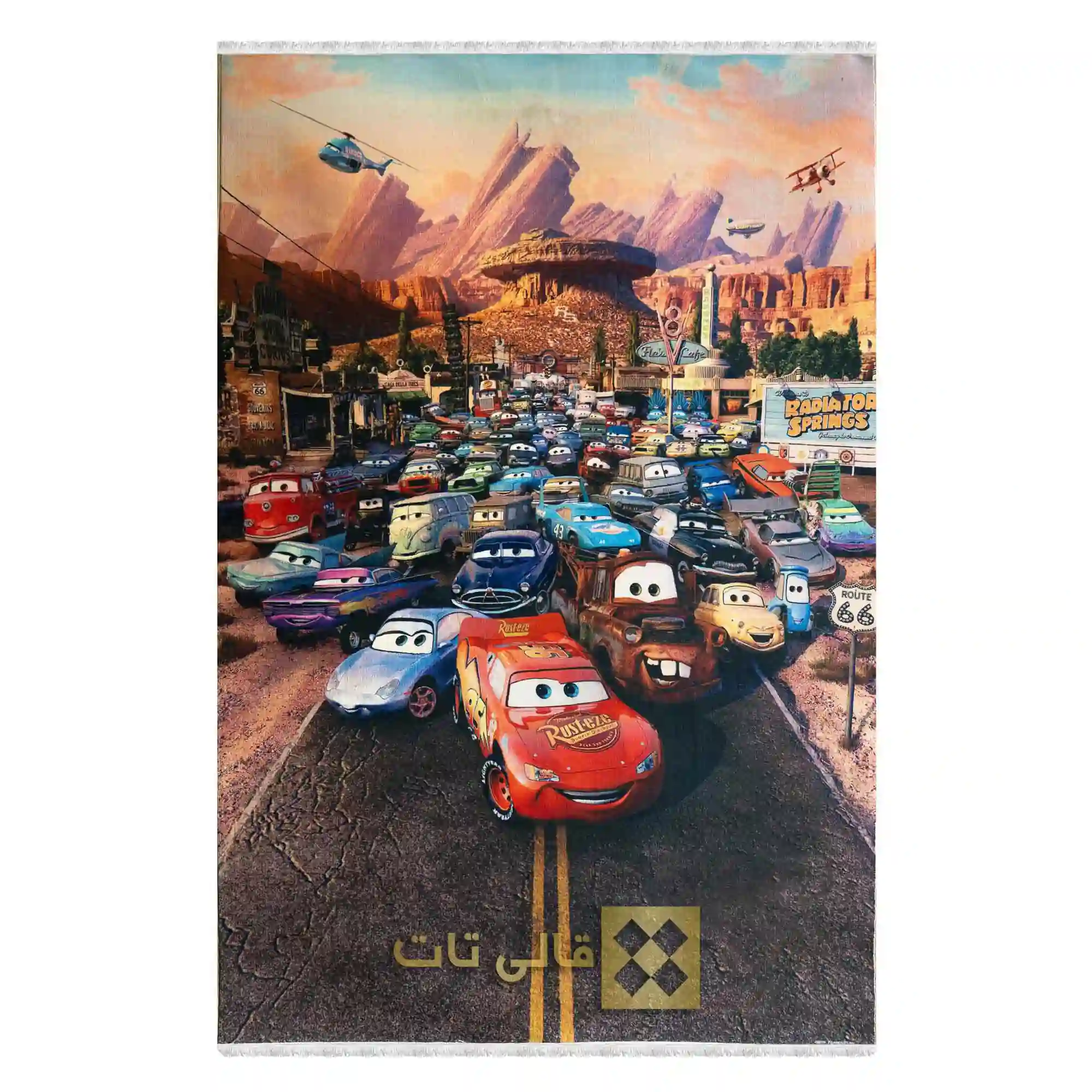 48 فرش محتشم 700 شانه طرح ماشین - Image 1